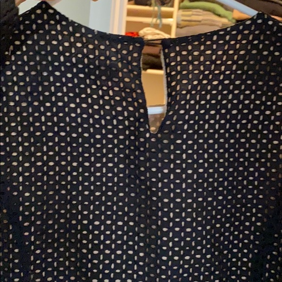 Ann Taylor LOFT Petite black eyelet shift dress - Picture 5 of 7